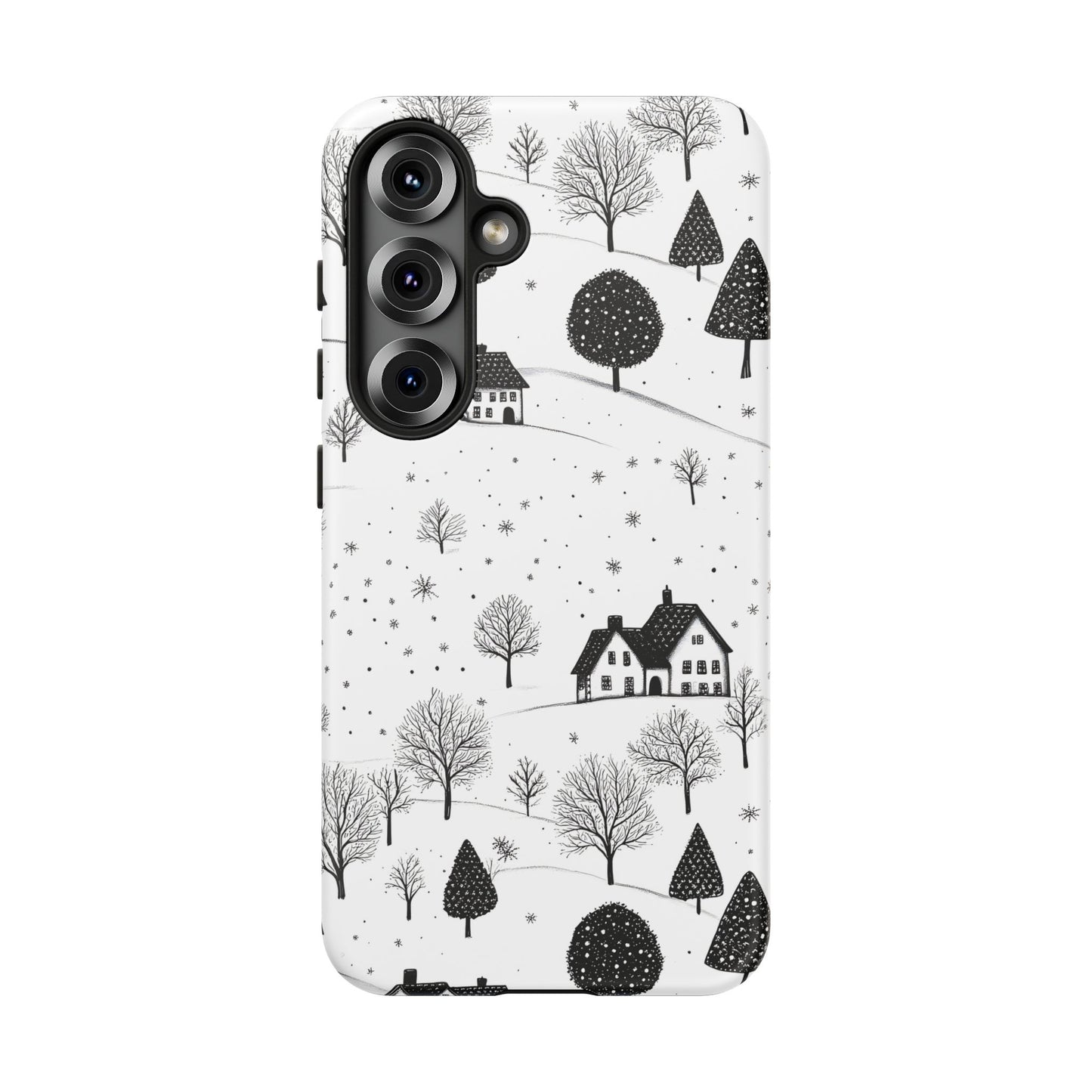 Samsung Galaxy S25 phone case - Snowy Village