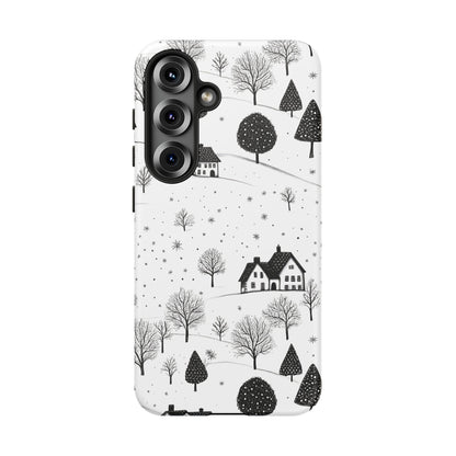 Samsung Galaxy S25 phone case - Snowy Village