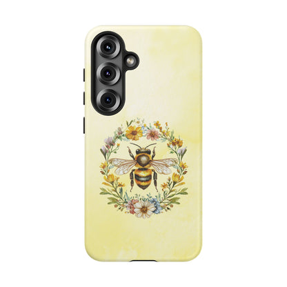 Samsung Galaxy S25 phone case - Whimsical Bee with Floral