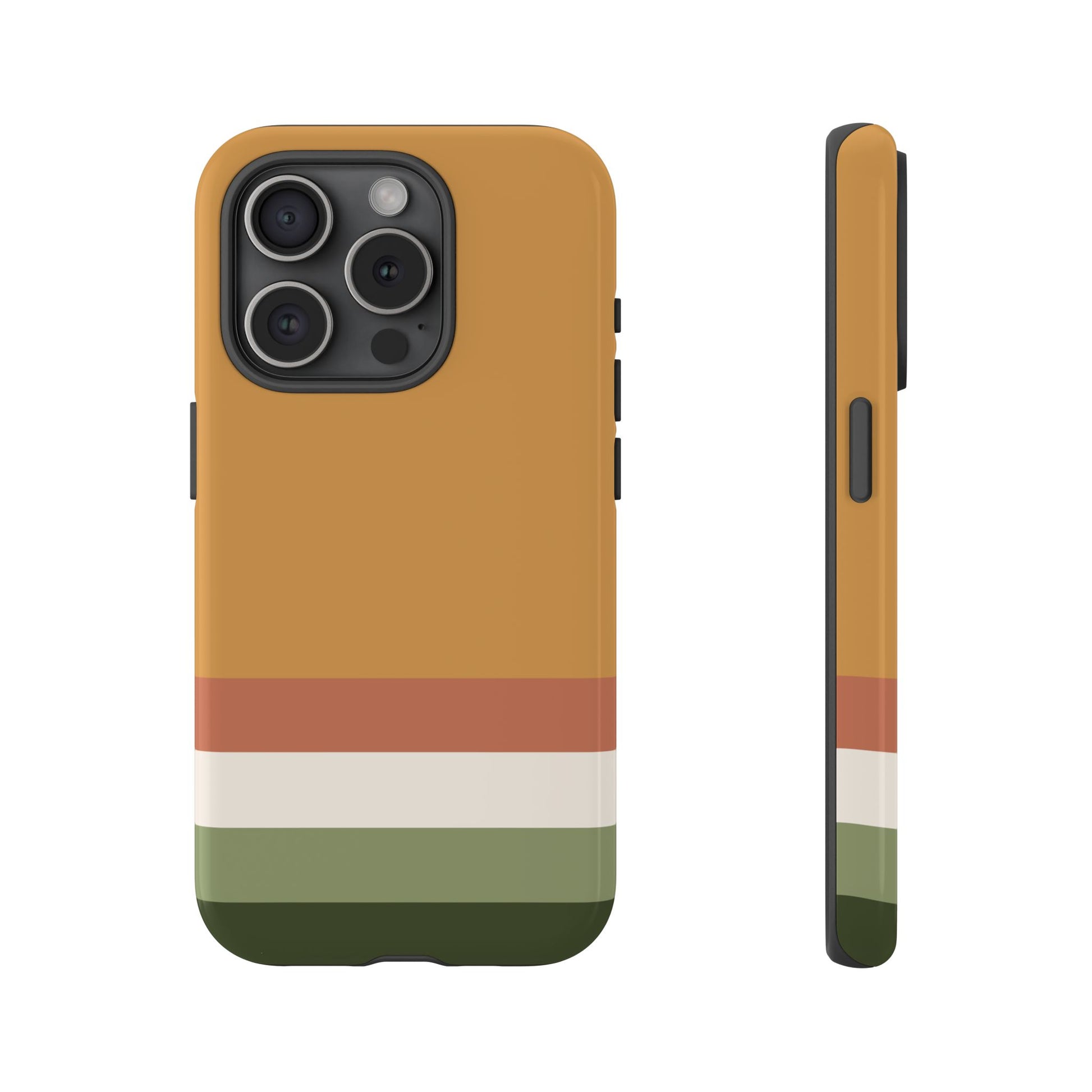 Shockproof autumnal phone cover in sophisticated earthy and neutral shades