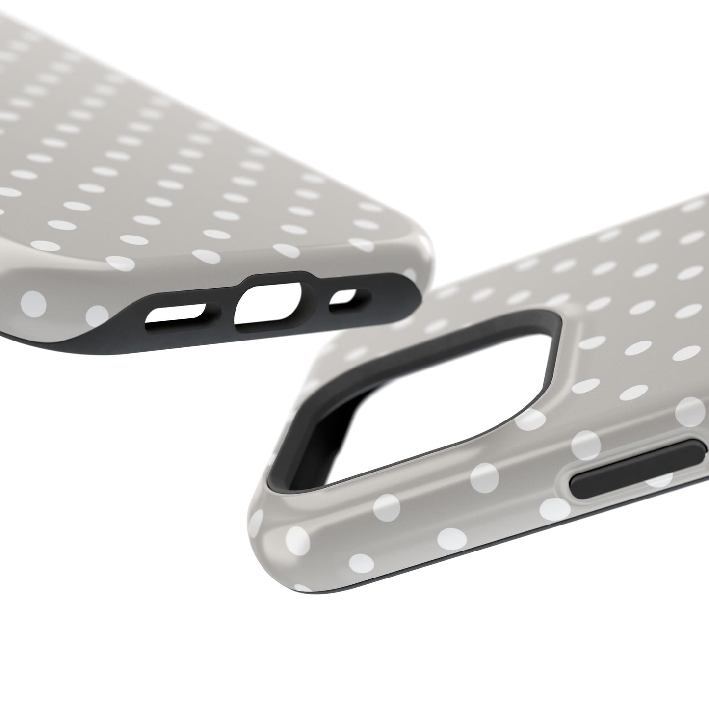 open ports for connectivity on a Slate Polka Dot iPhone tough case