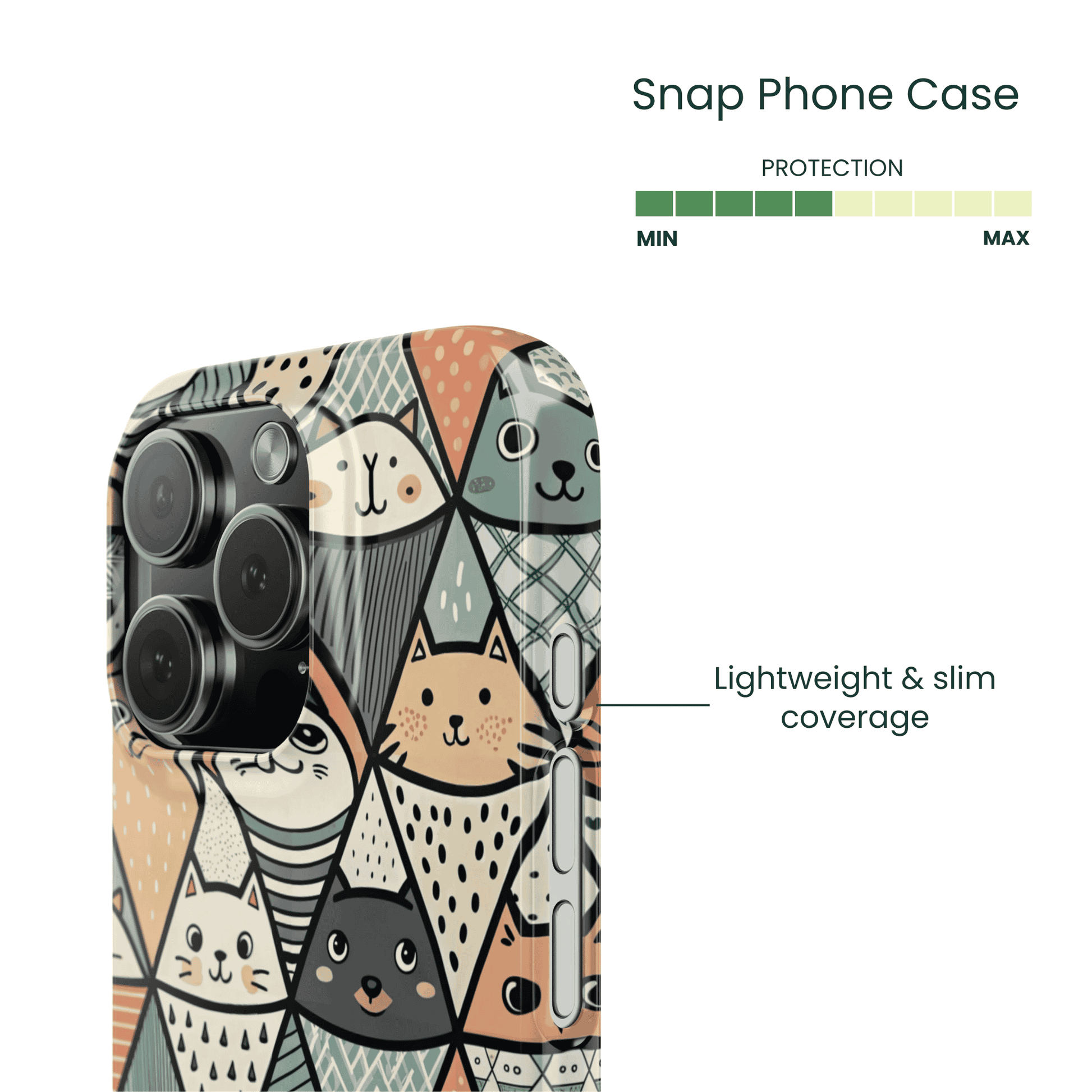 Snap Phone Case Protection Info - Lightweight