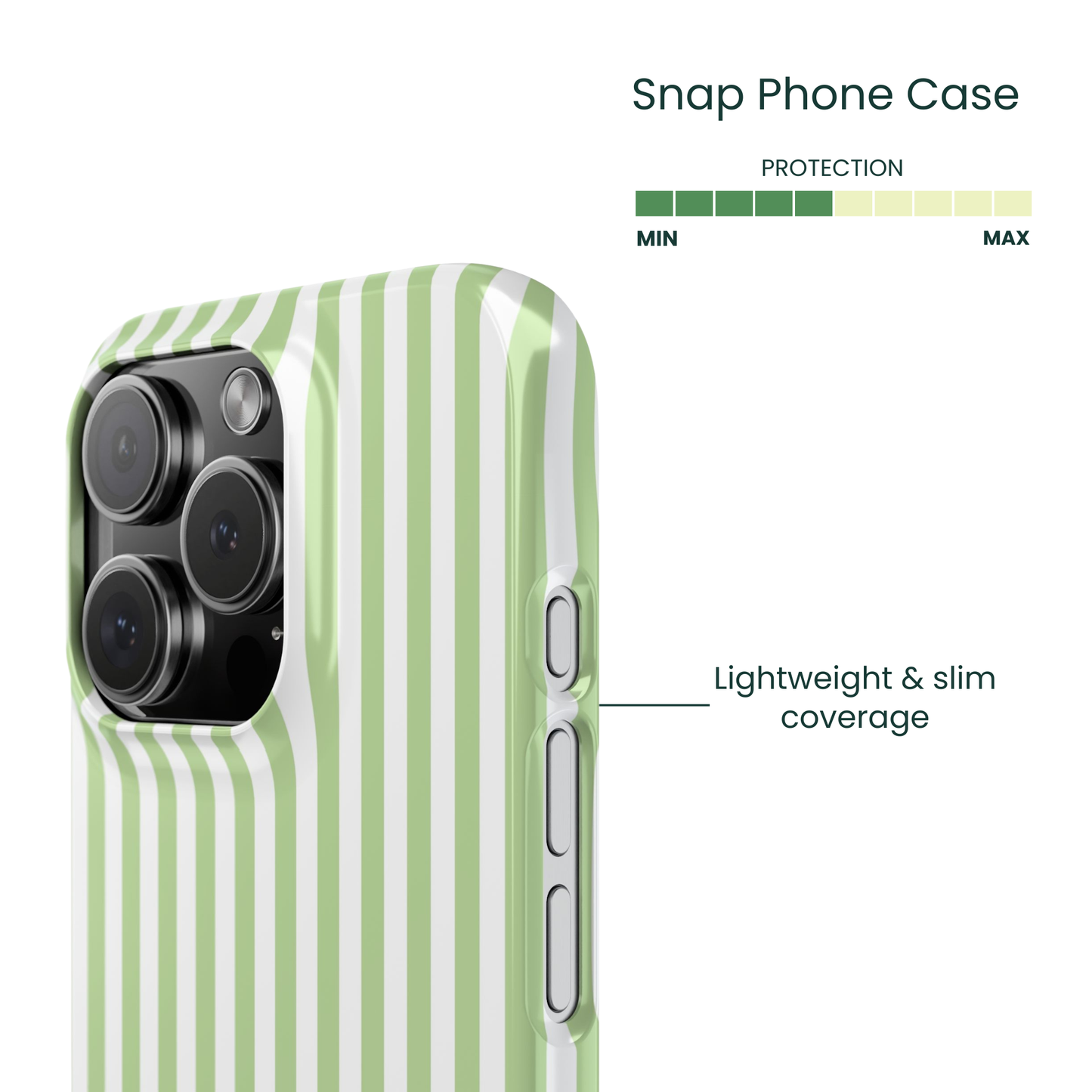 Snap Phone Case Protection Info - Lightweight
