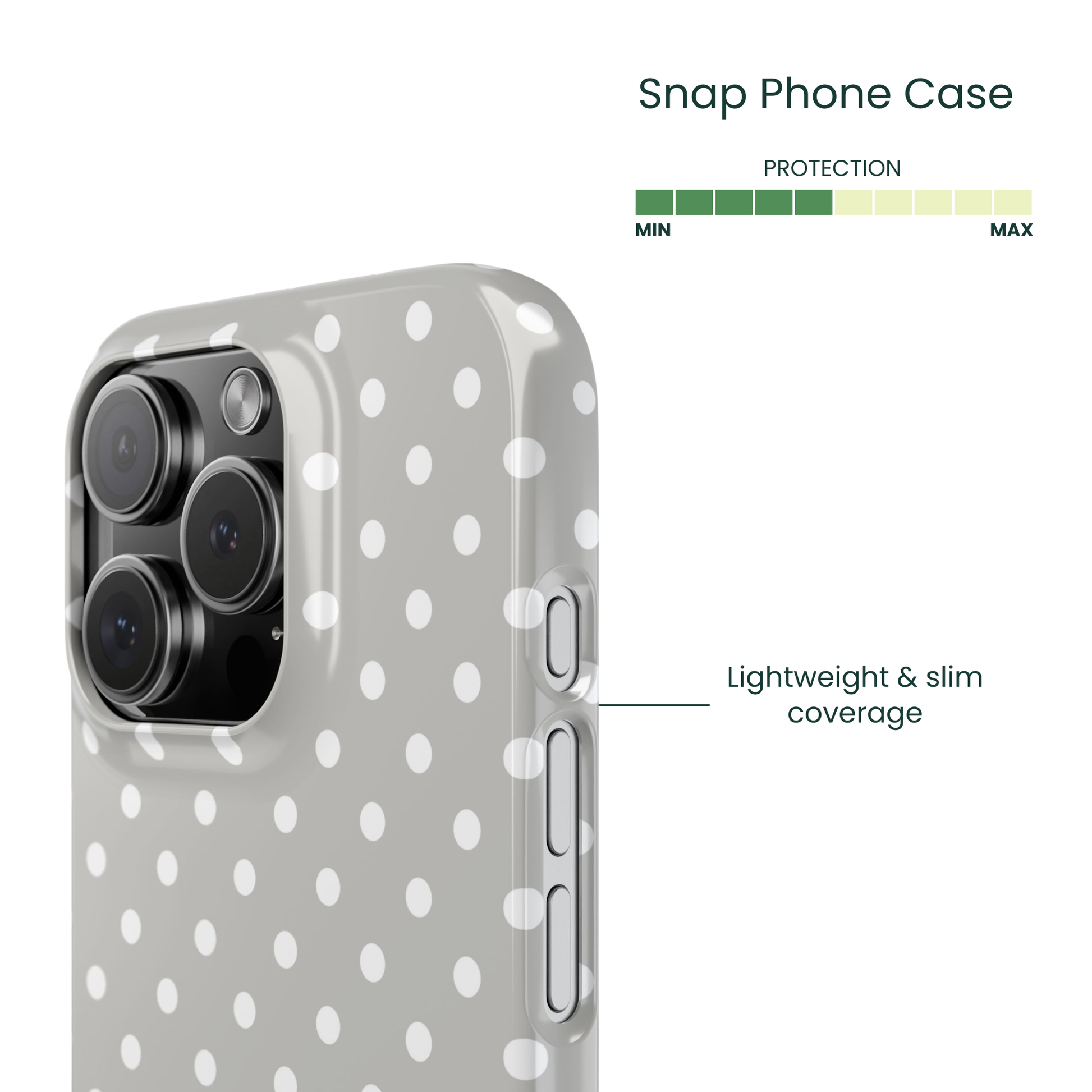 Snap Phone Case Protection Info - Lightweight