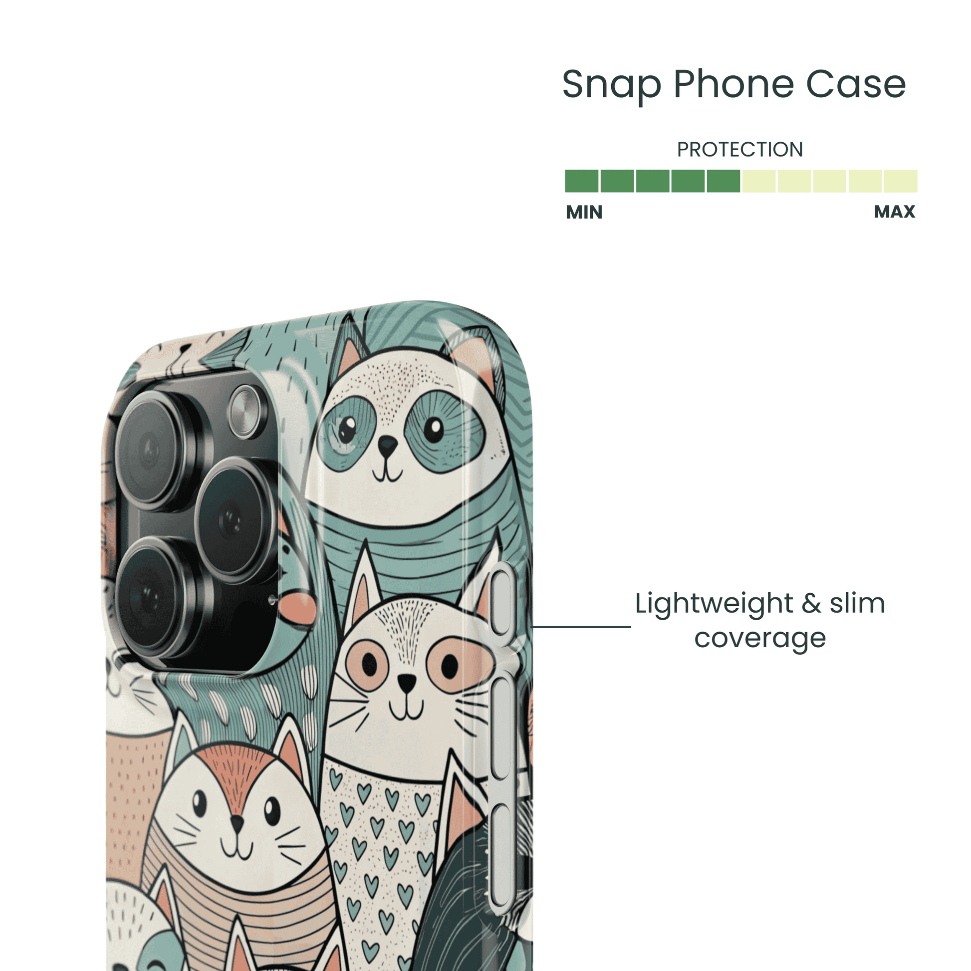 Snap Phone Case Protection Info - Lightweight