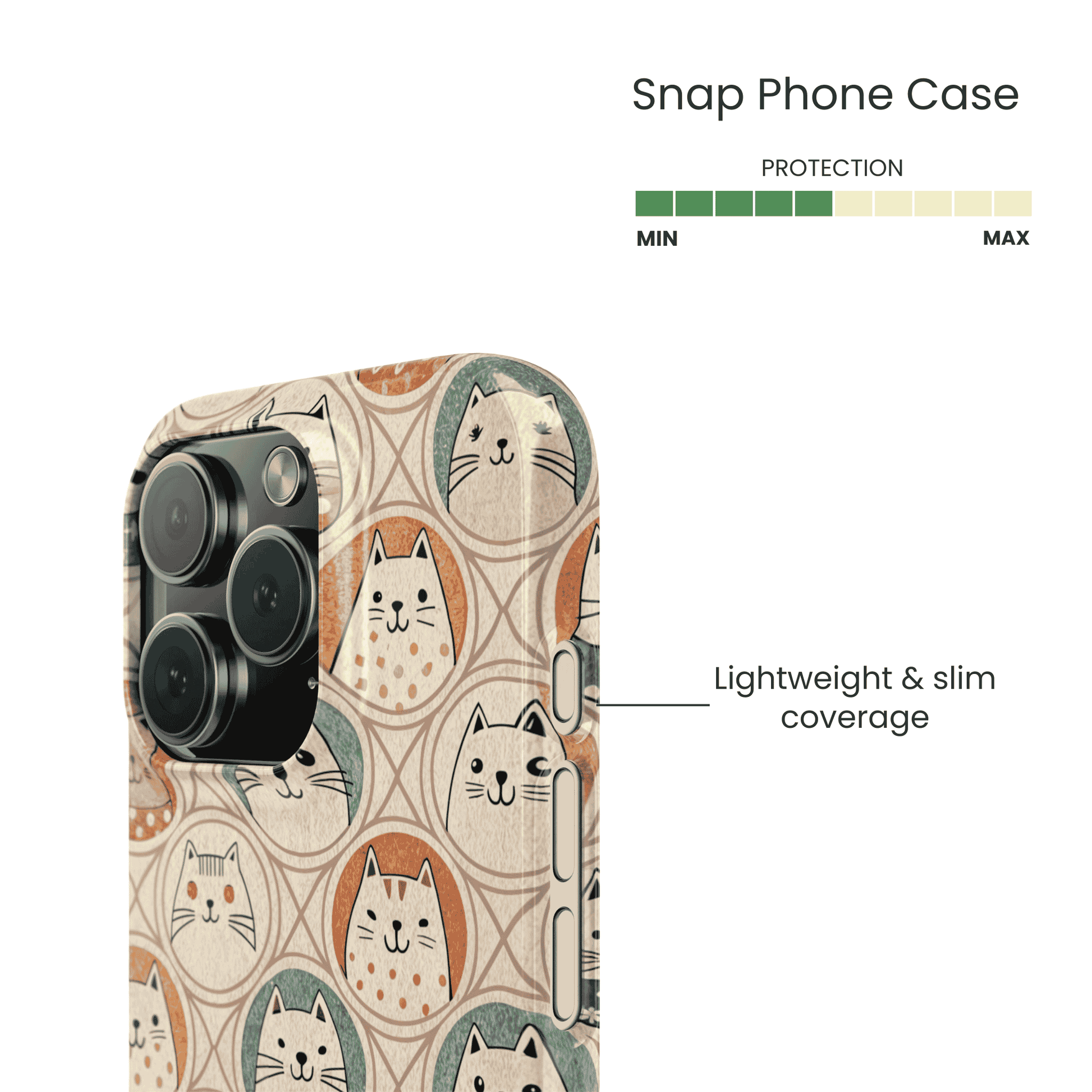Snap Phone Case Protection Info - Lightweight