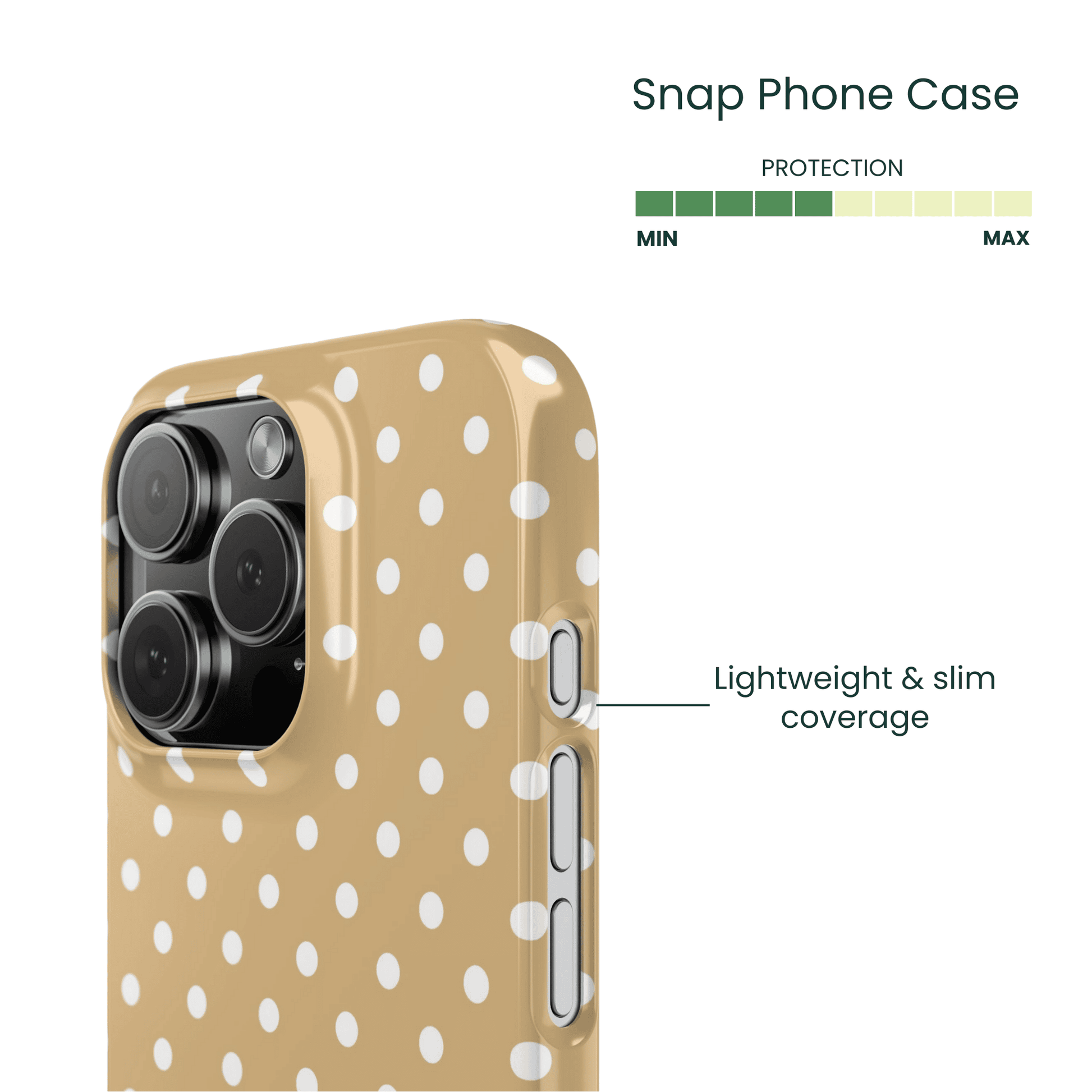 Snap Phone Case Protection Info - Lightweight