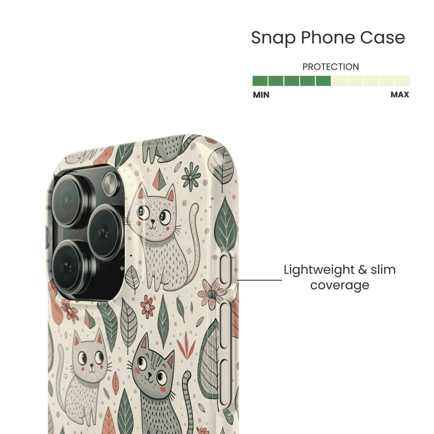 Snap Phone Case Protection Info - Lightweight