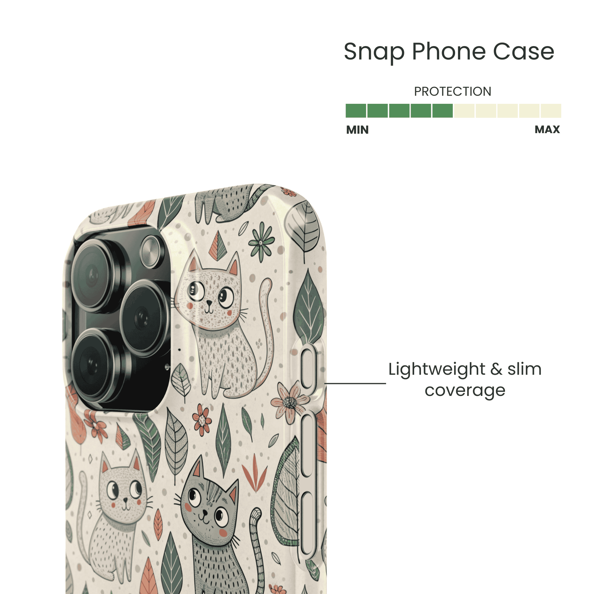 Snap Phone Case Protection Info - Lightweight