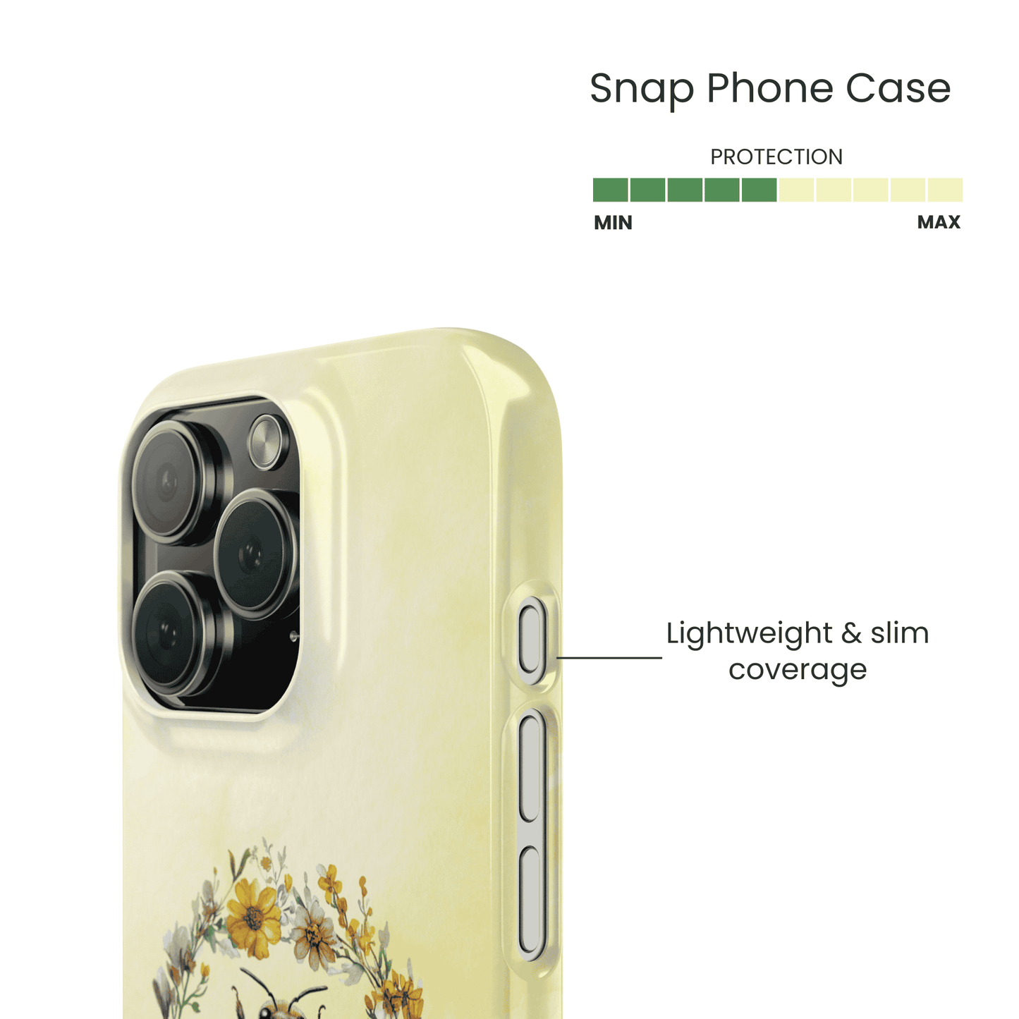 Snap Phone Case Protection Info - Lightweight