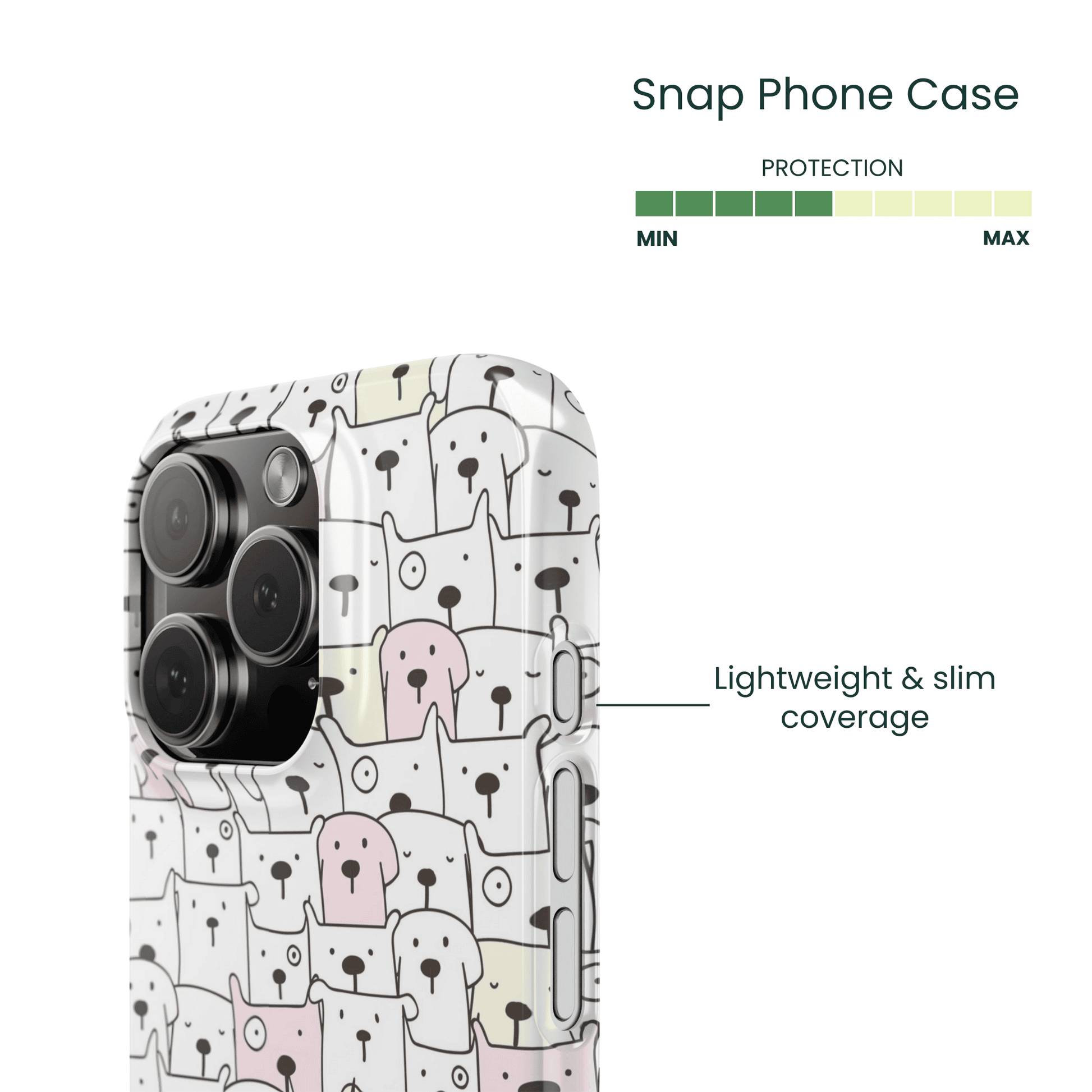 Snap Phone Case Protection Info - Lightweight