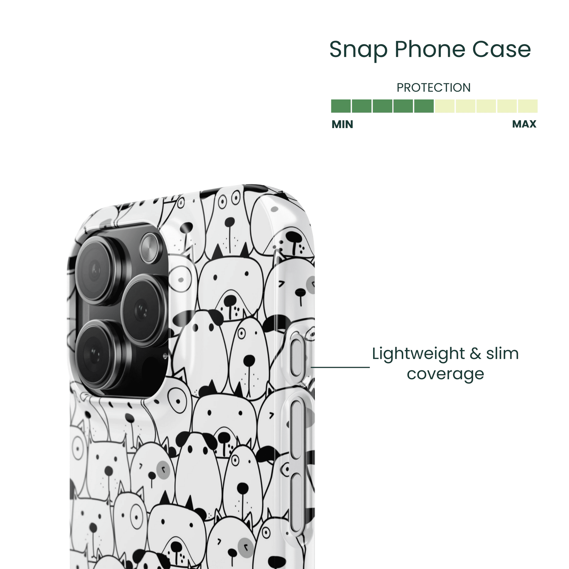 Snap Phone Case Protection Info - Lightweight