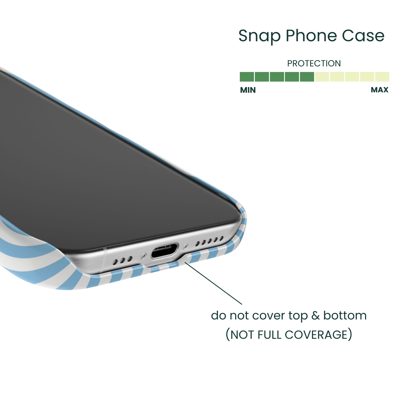Snap Phone Case Protection Info - Coverage
