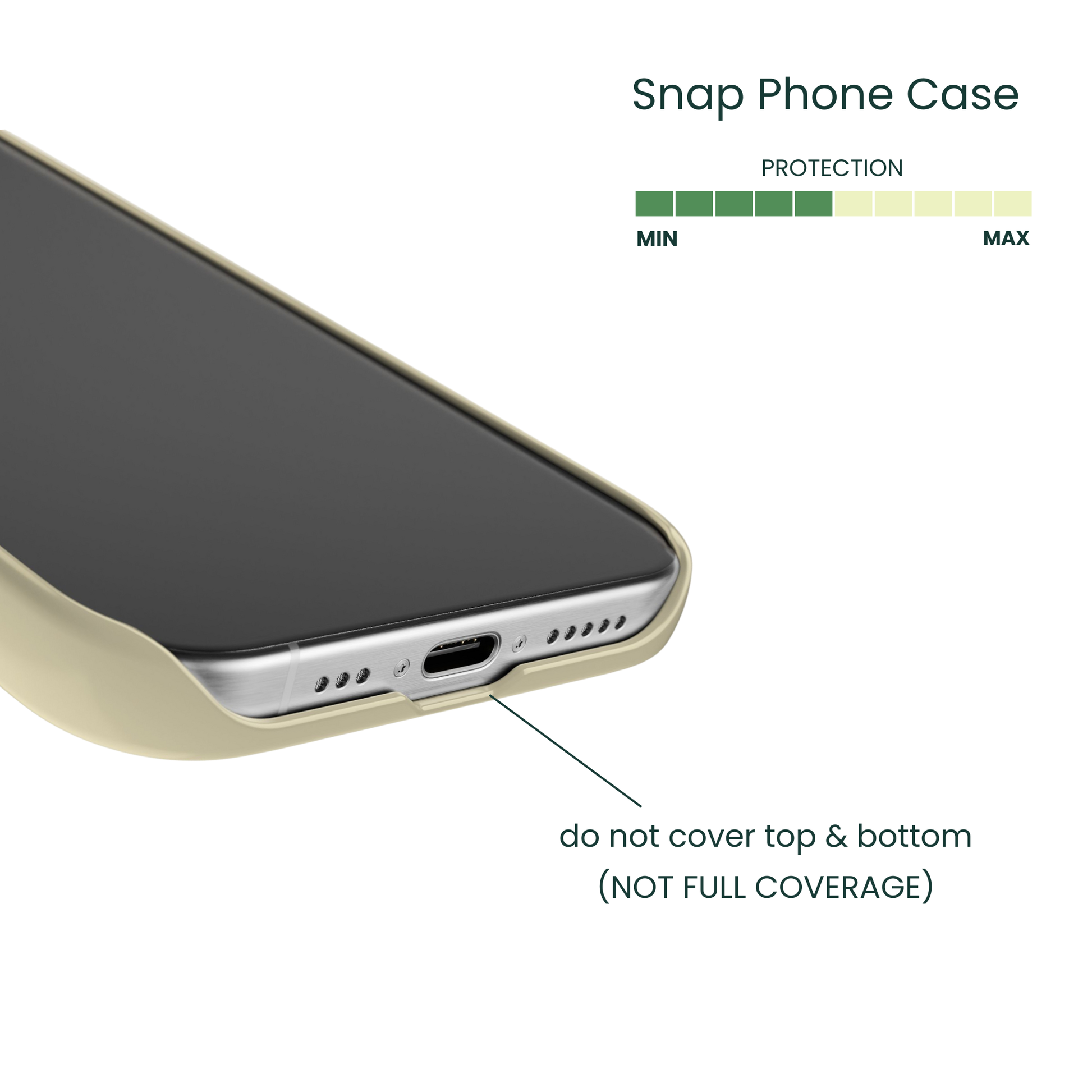 Open port access on a lightweight black cat themed iPhone case