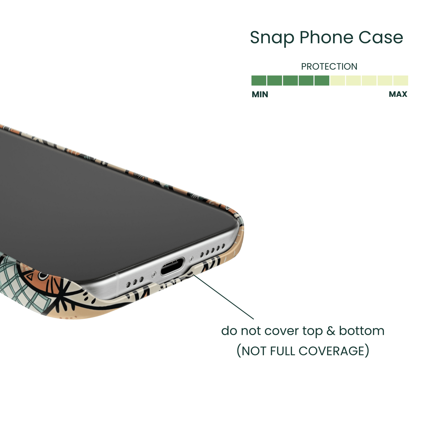 Snap Phone Case Protection Info - Coverage