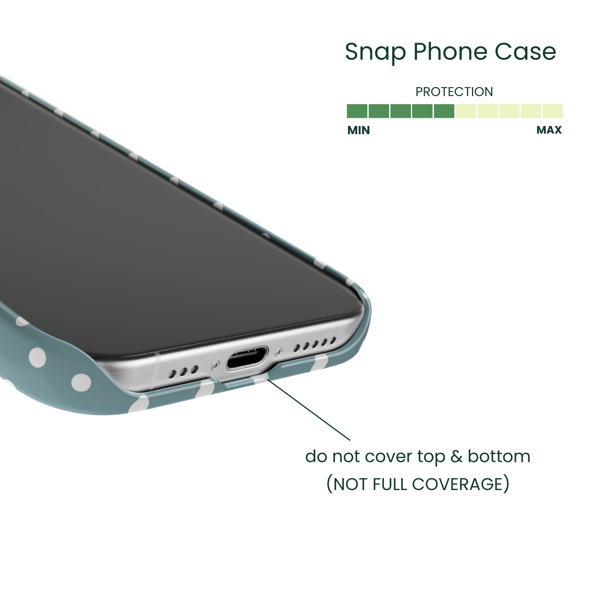 Snap Phone Case Protection Info - Coverage