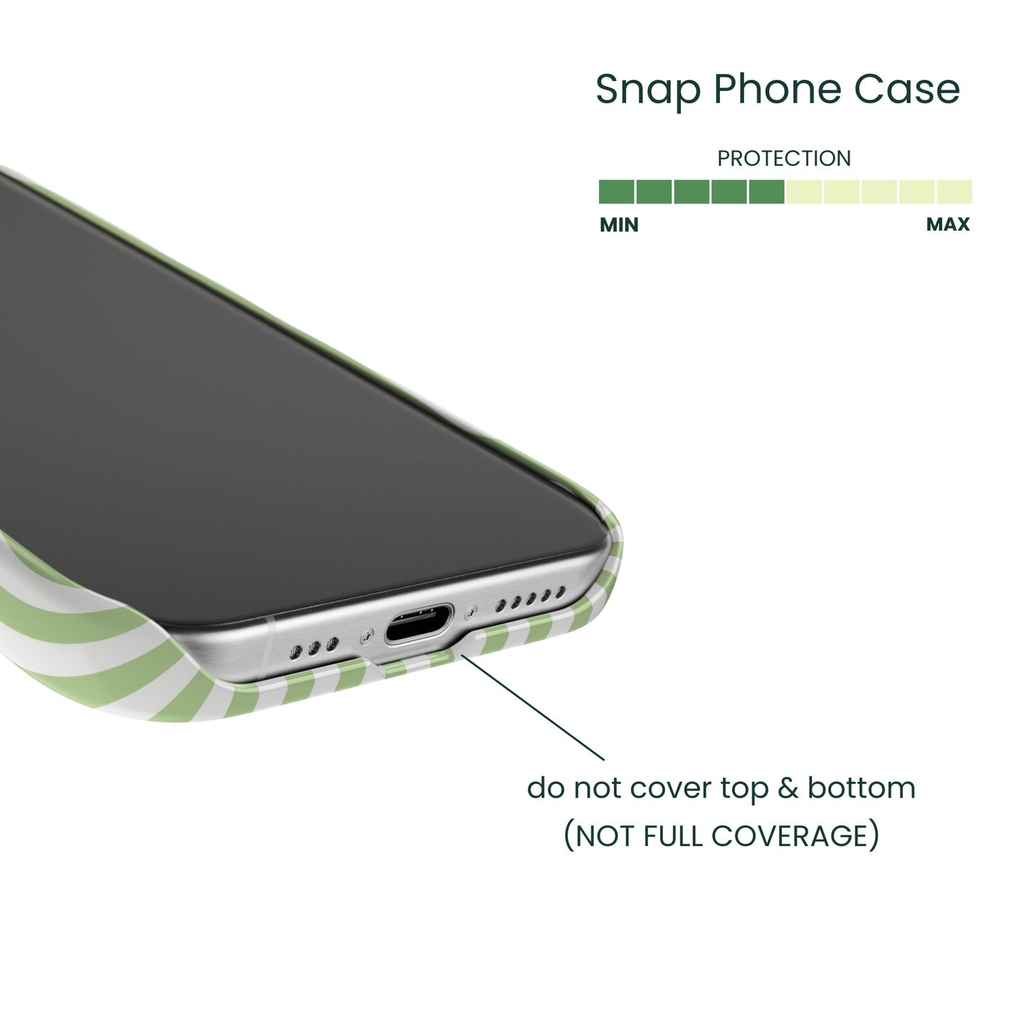 Snap Phone Case Protection Info - Coverage