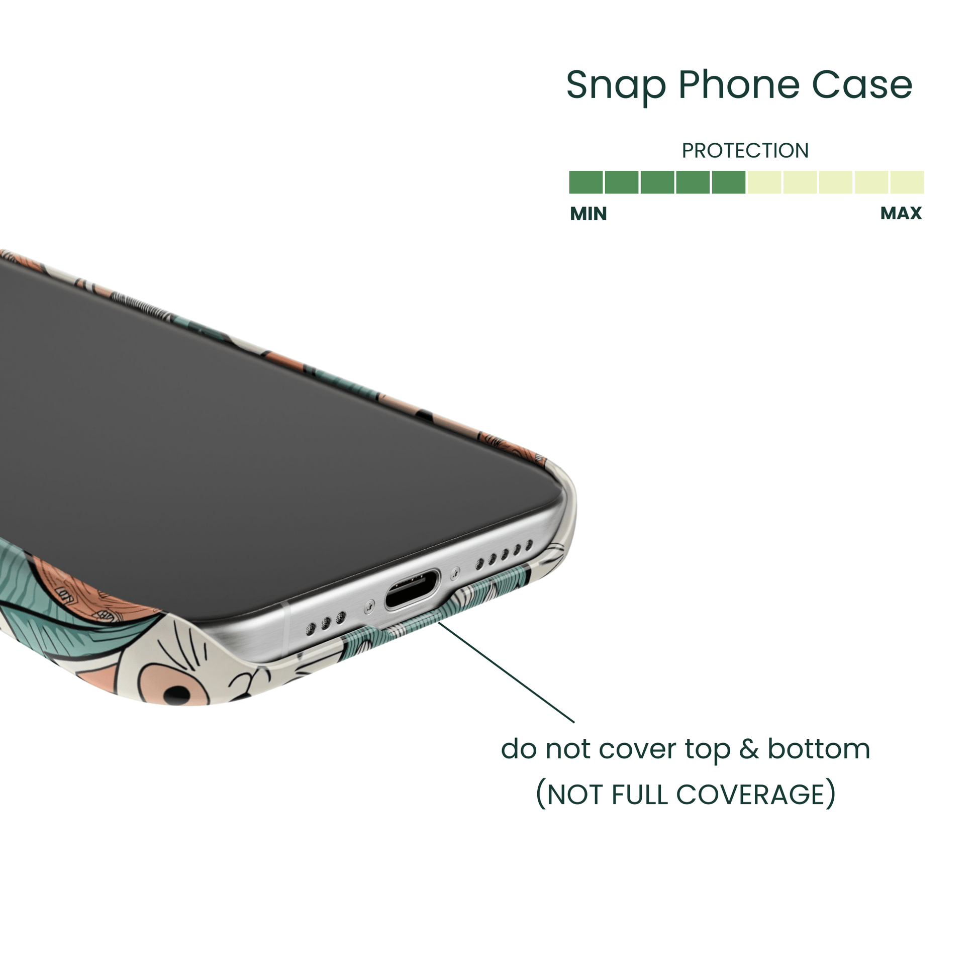 Snap Phone Case Protection Info - Coverage