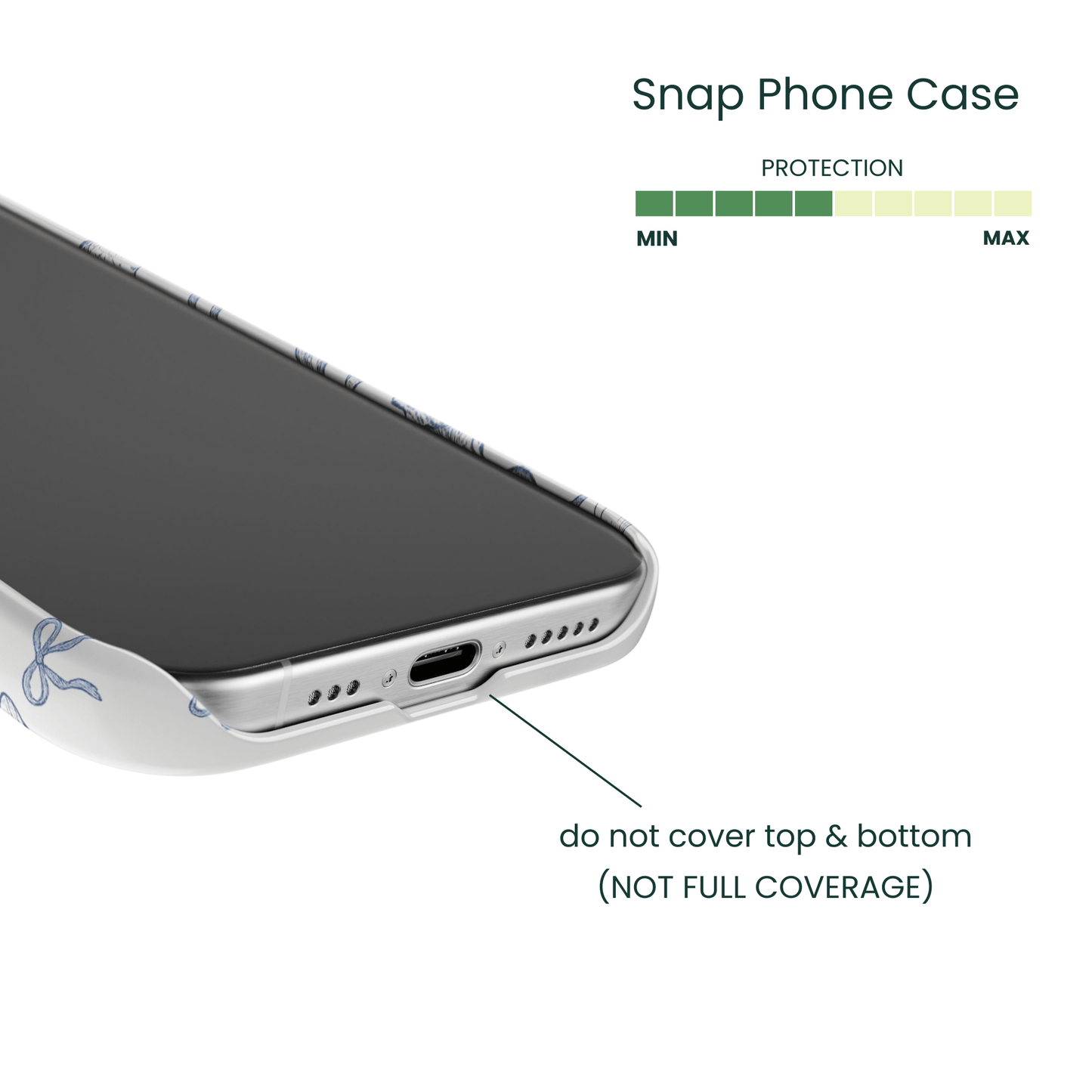 Ultra-slim blue nautical Snap Case for iPhone