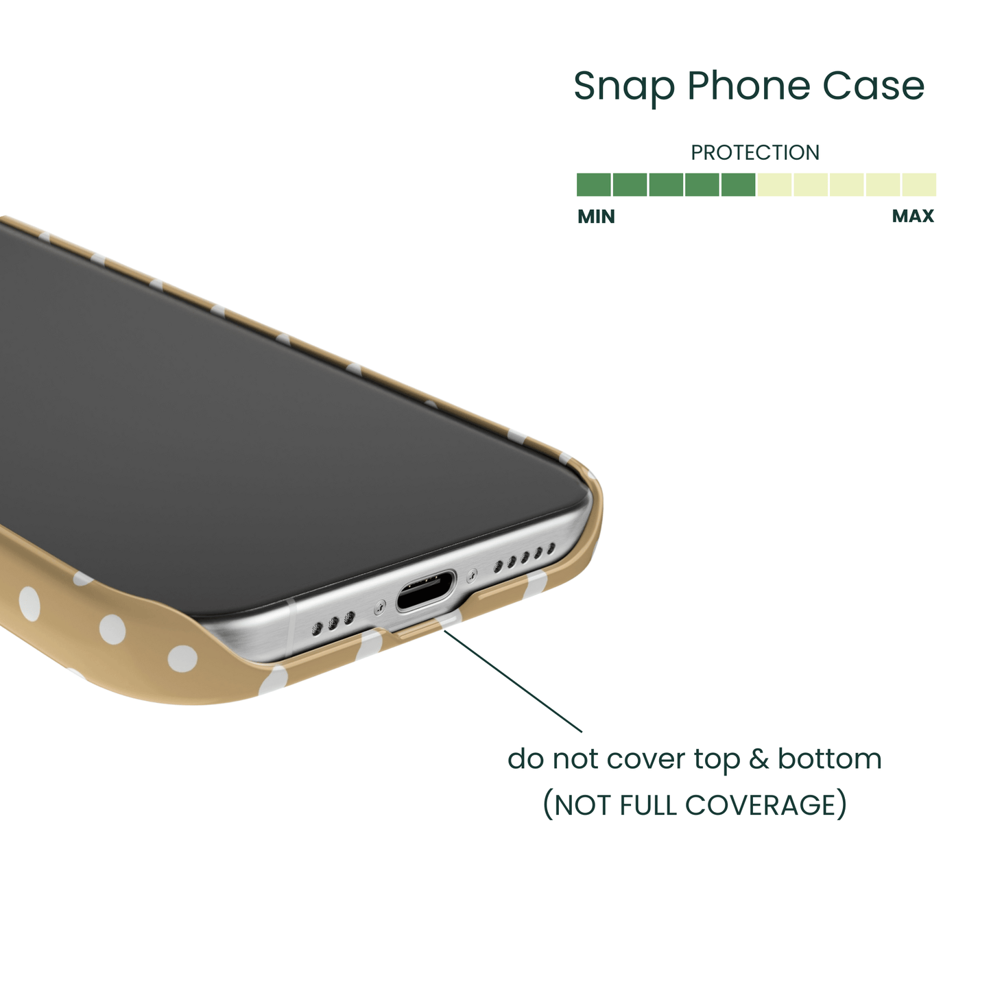 Snap Phone Case Protection Info - Coverage