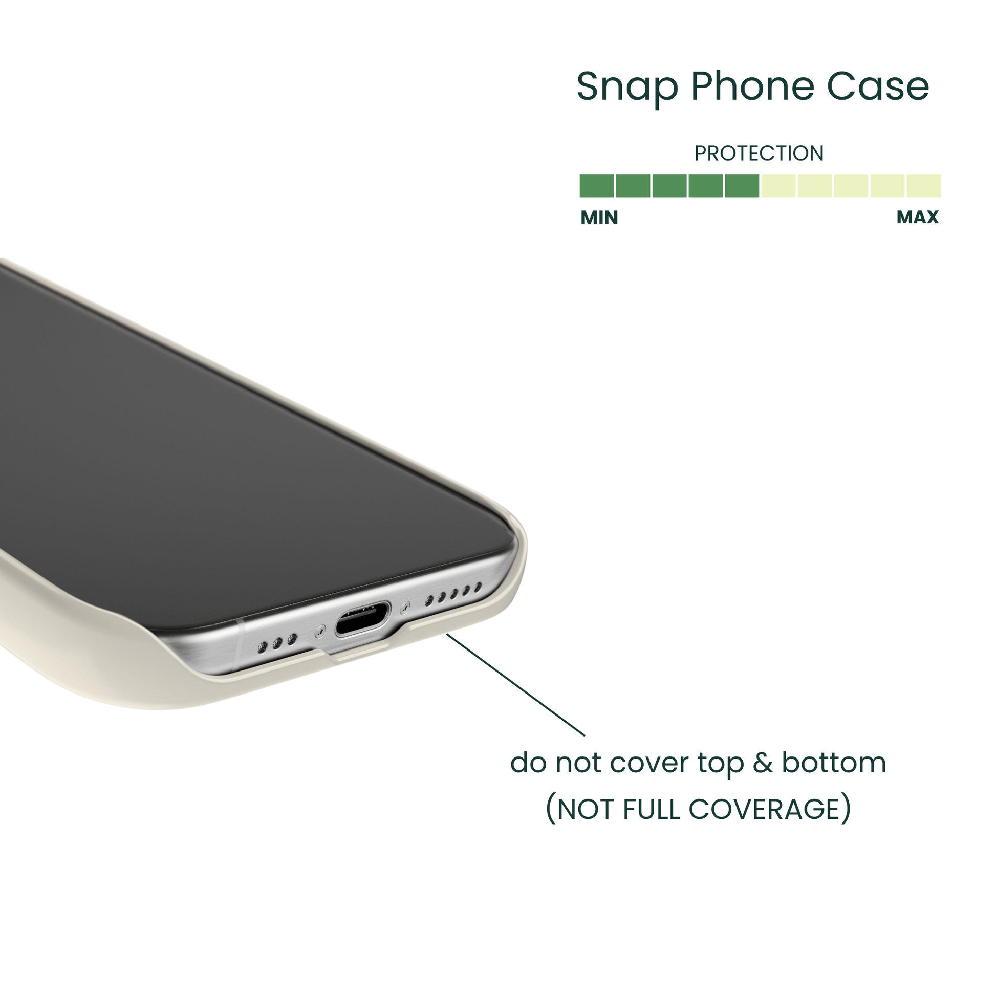 Snap phone case coverage and protection Info