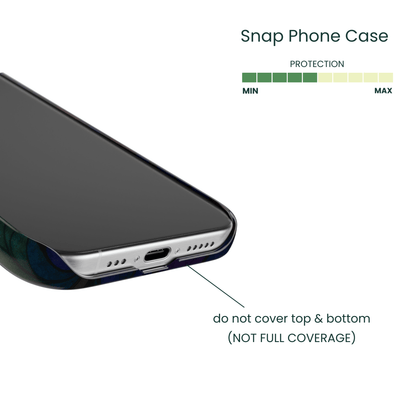 Snap phone case protection and coverage info