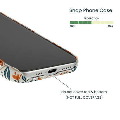 Lightweight snap case featuring mosaic garden art