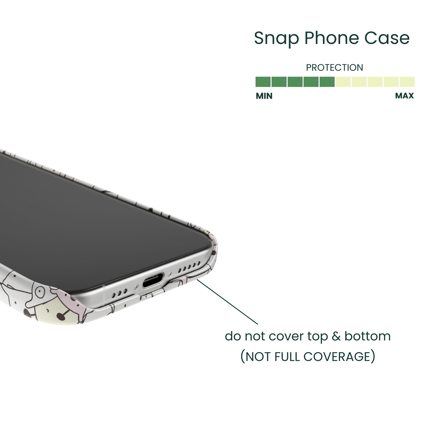 Snap Phone Case Protection Info - Coverage