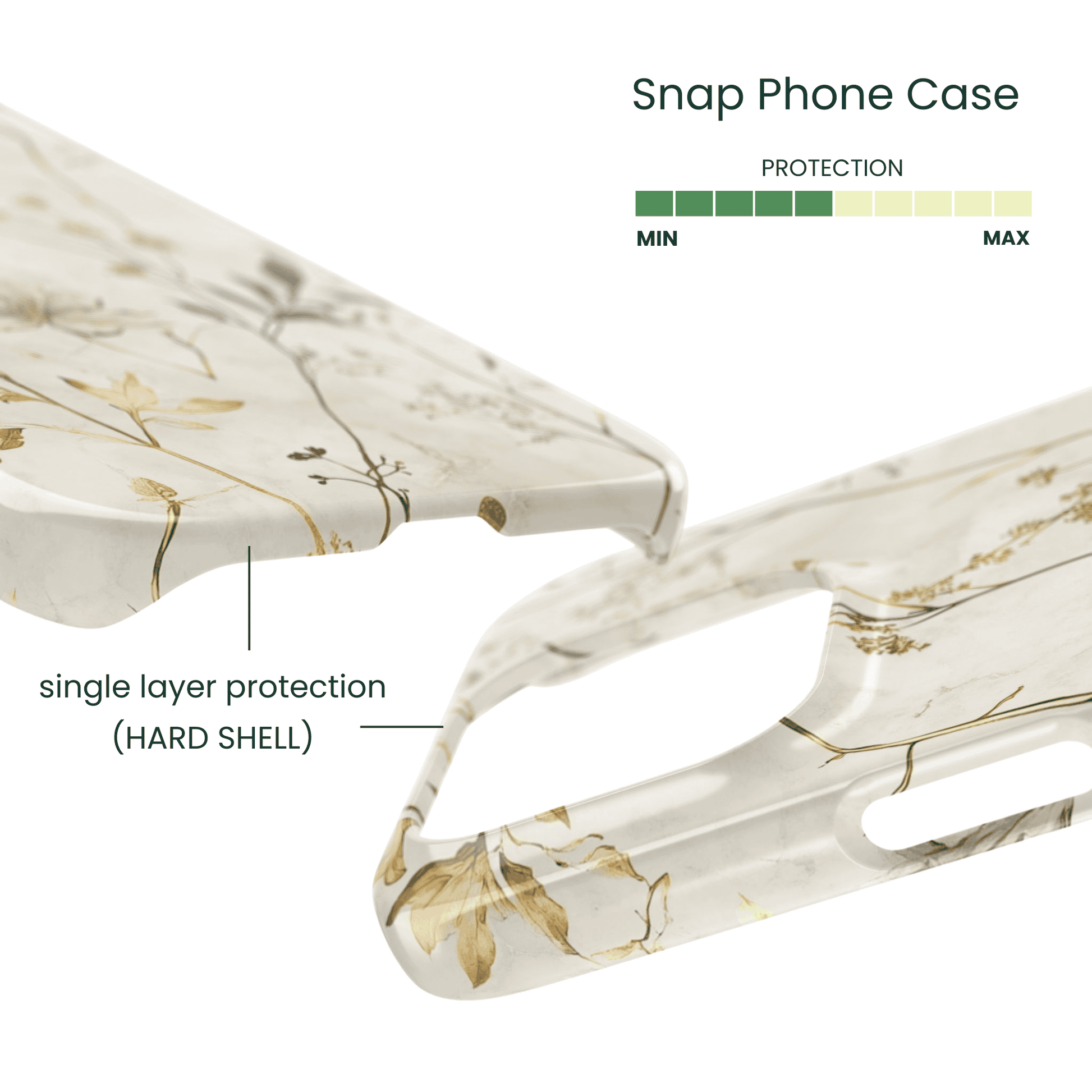 Boutique marble series snap case in a weightless artistic design