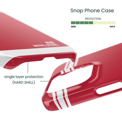 Ultra-thin Hong Kong city-themed snap case for a bulk-free look