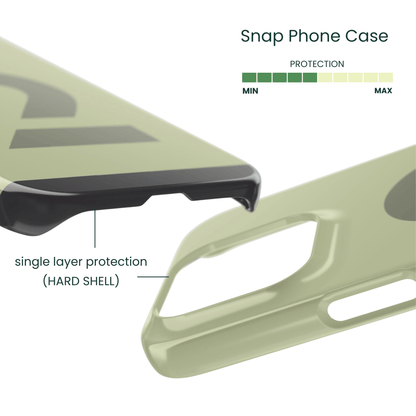 Scratch resistant thin phone cover with bold number 2 typography