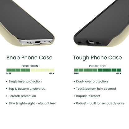 Snap Phone Case VS Tough Phone Case Protection Comparison