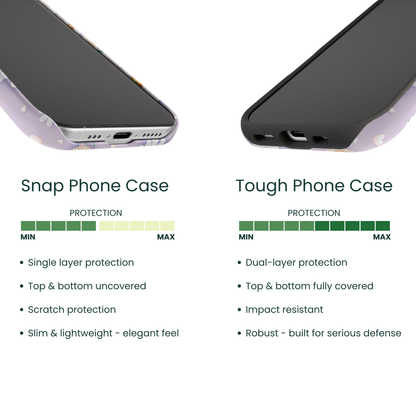 Snap phone case and tough phone case protection comparison