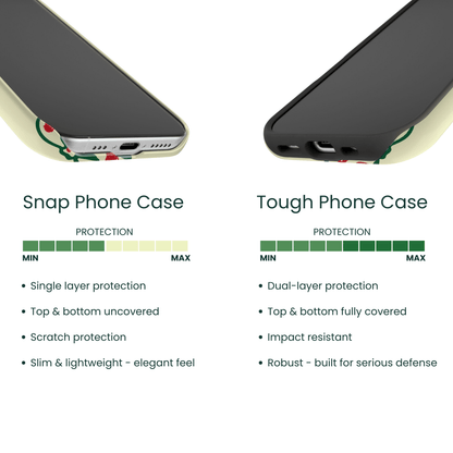 Aesthetic bold bow pattern durable Tough Case Snap Case